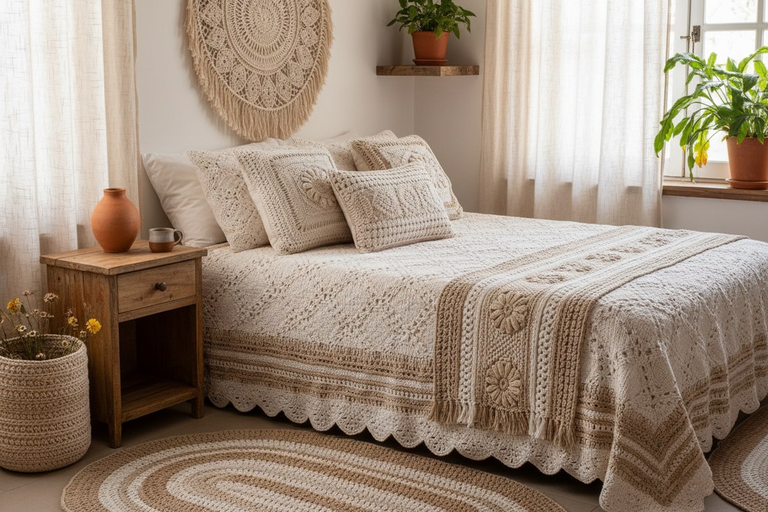 Crochê no Quarto: Como Criar um Ambiente Aconchegante com Peças Artesanais