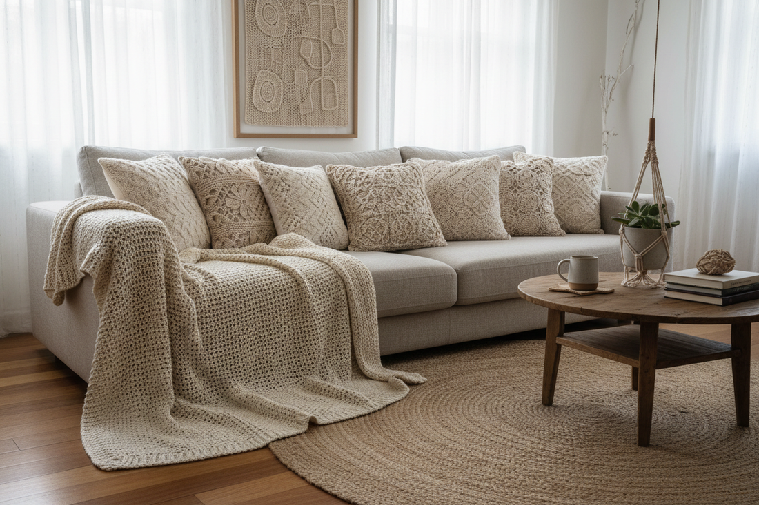 5 Ideias de Decoração para Casa com Crochê Artesanal