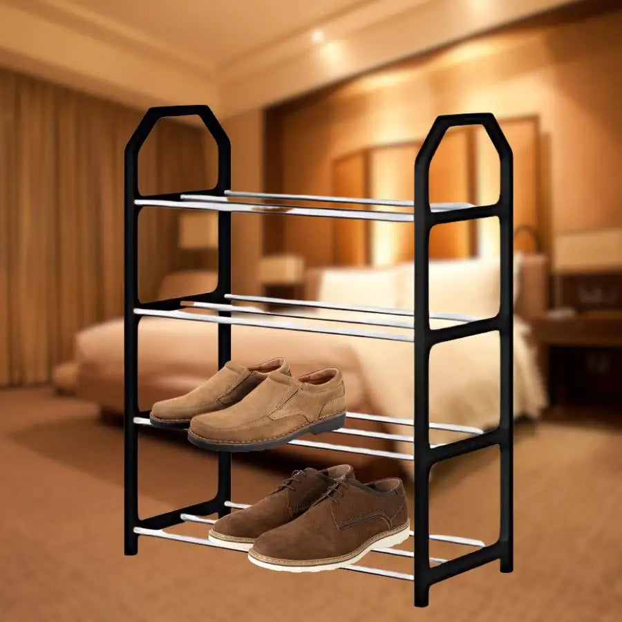 Black Shoes Organizer 4 Floats 8 to 10 Pair