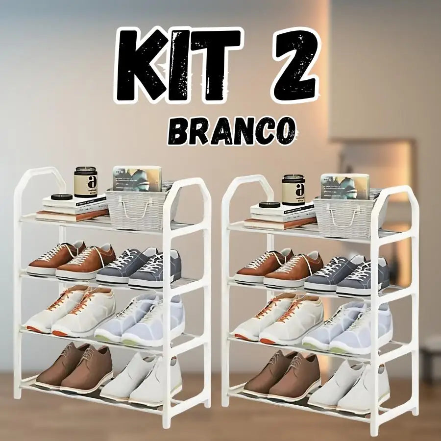 Black Shoes Organizer 4 Floats 8 to 10 Pair