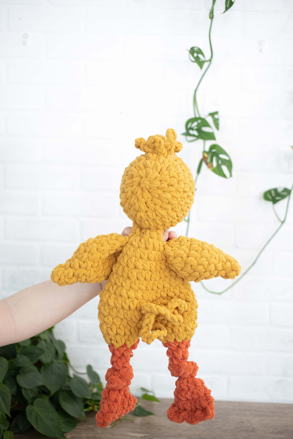 Crochet Chick Lovey, Crochet Stuffed Animal, Amigurumi Chickie Snuggler-2