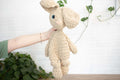 Crochet Bunny Dog Lovey, Crochet Stuffed Animal, Amigurumi Bunny Snuggler-0