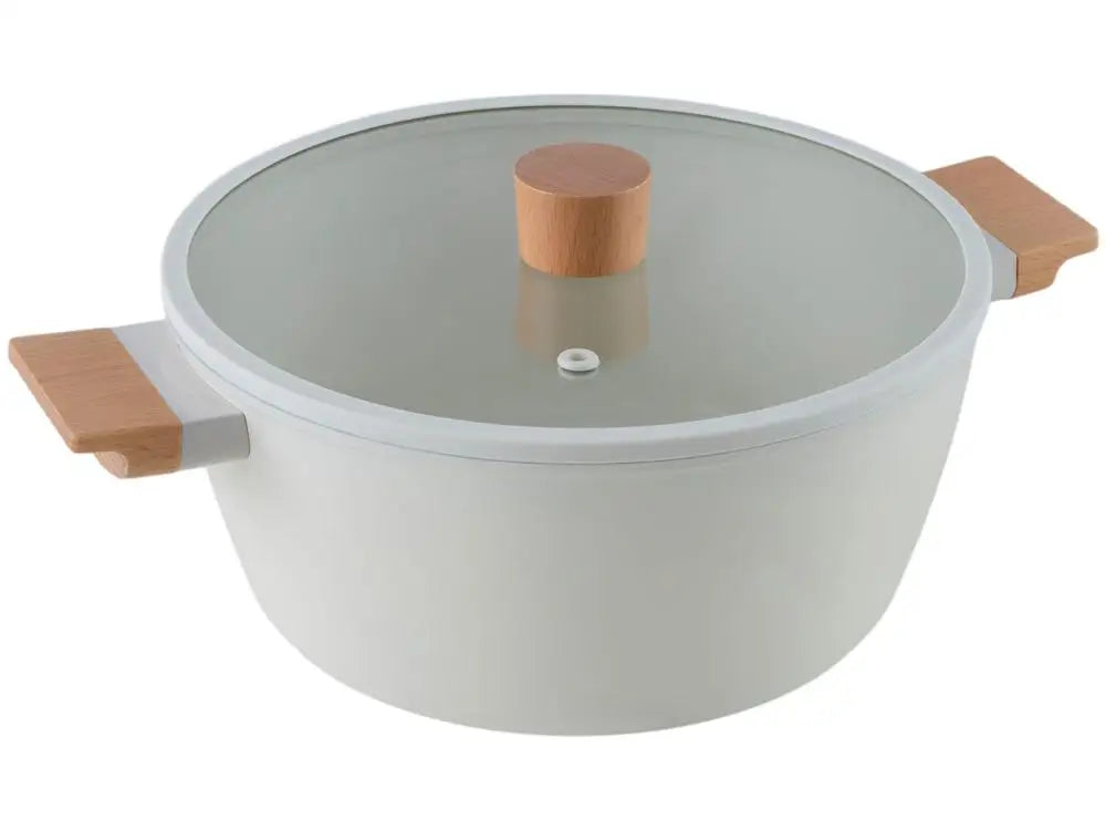 Ceramic Life Nordic Cookware Set Ceramic Cream Coating 5 Pieces