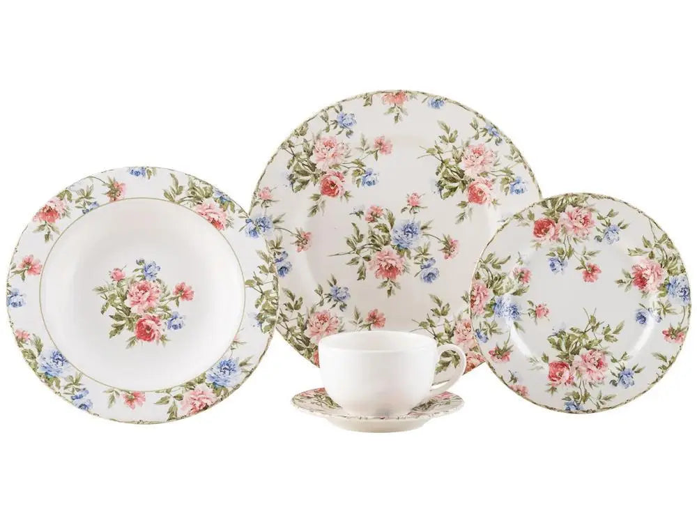 20 Pieces Alleanza Faience Tea Dining Apparatus