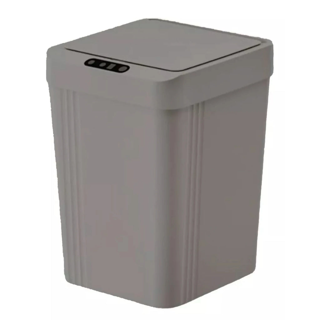 Trash Bin Lid Lid Smart Opening Plastic Capacity 13 Liters For Kitchen Bathroom Office