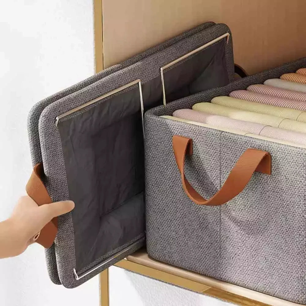 Organizer Guard Clothes Steel Stand And Rigid Bottom Plate With String String Volume Foldable For Pants