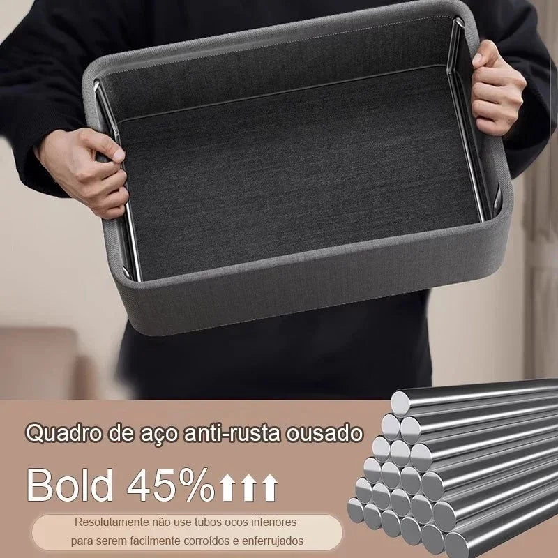 Organizer Guard Clothes Steel Stand And Rigid Bottom Plate With String String Volume Foldable For Pants