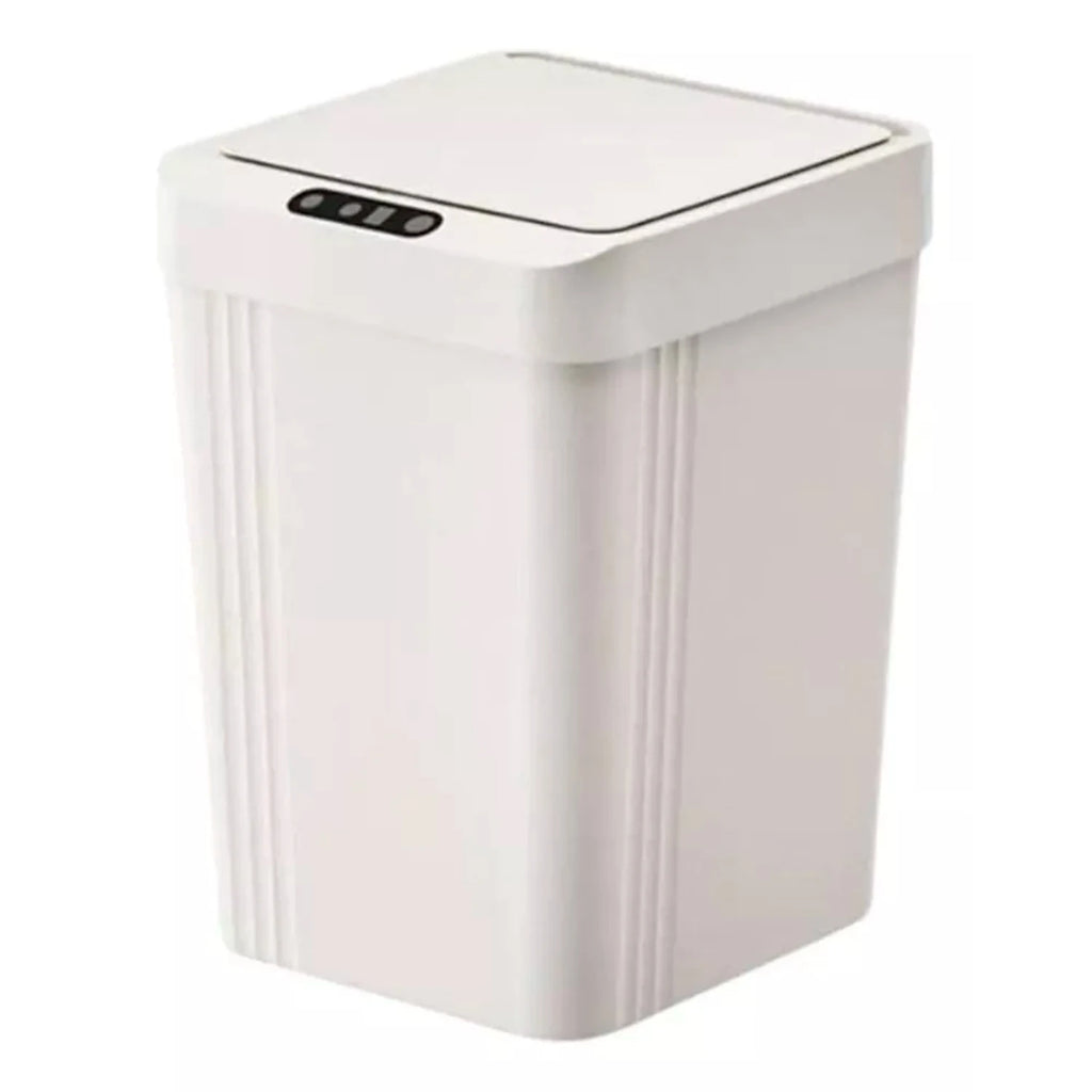 Trash Bin Lid Lid Smart Opening Plastic Capacity 13 Liters For Kitchen Bathroom Office
