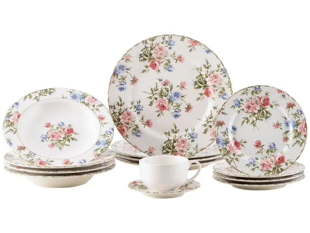 20 Pieces Alleanza Faience Tea Dining Apparatus