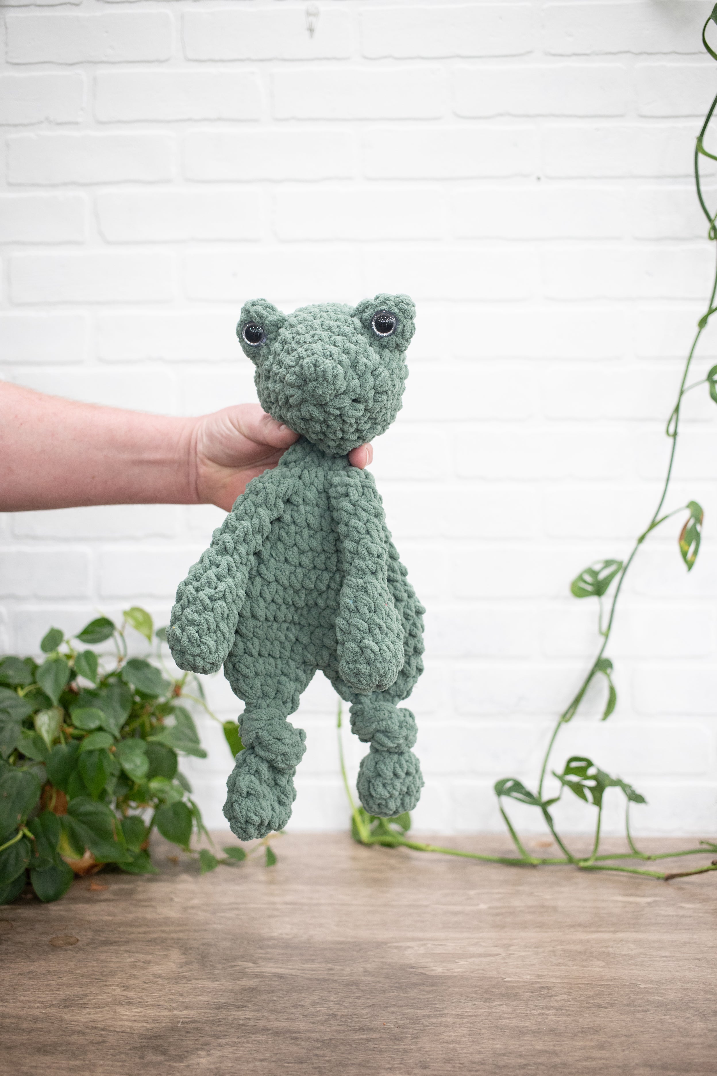Crochet Frog Lovey, Crochet Stuffed Animal, Amigurumi Frog Snuggler-2